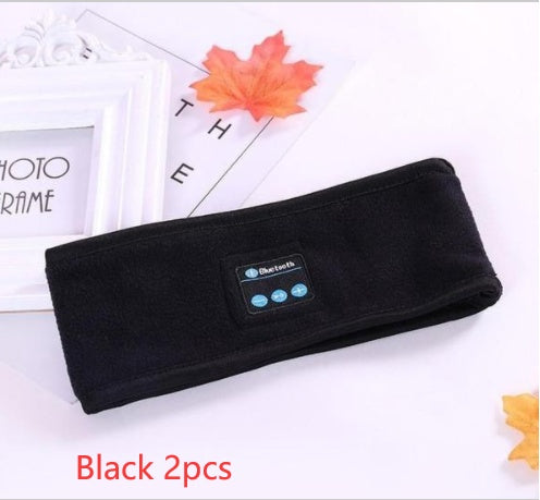 Bluetooth Fitness Headband - Wireless Music & Hands-Free Calls for Yoga & Running