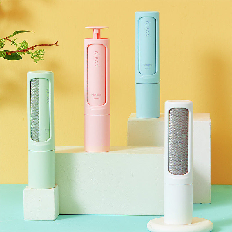 2-in-1 Reusable Pet Hair Remover Brush - Self-Cleaning Lint Roller