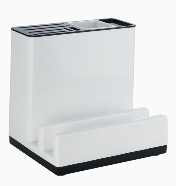 Kitchen Knife Storage Rack - Tableware Organizer for Countertop & Cabinet