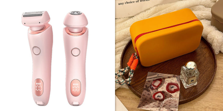 2-in-1 Hair Removal Epilator - USB Rechargeable Women's Body Razor & Trimmer