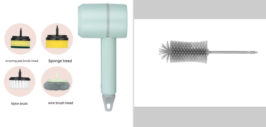 Electric Cleaning Brush - USB Rechargeable Automatic Kitchen & Bathroom Scrubber
