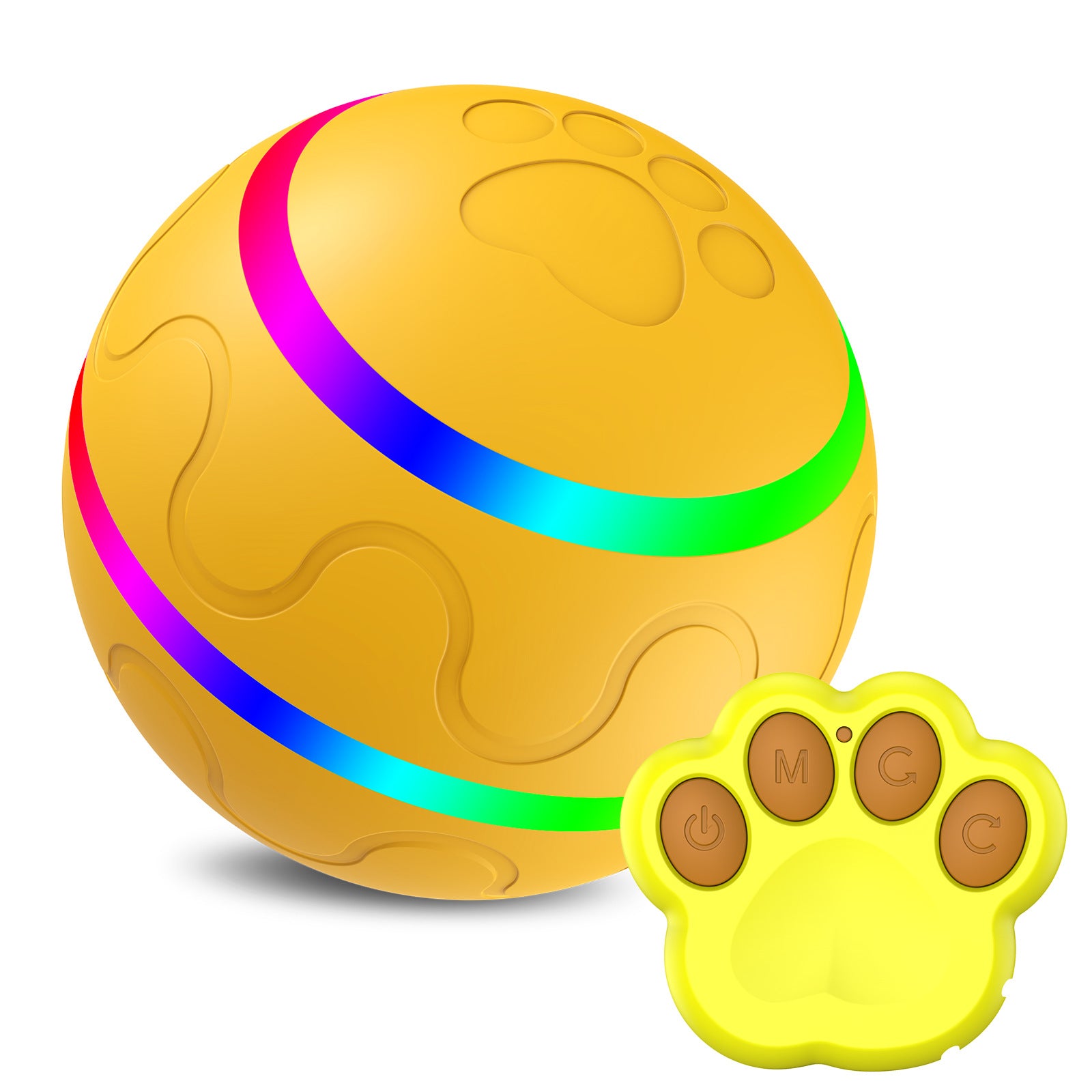 Smart Interactive Cat Ball Toy - USB Rechargeable Self-Rotating