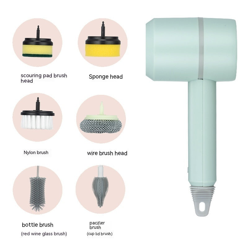 Electric Cleaning Brush - USB Rechargeable Automatic Kitchen & Bathroom Scrubber