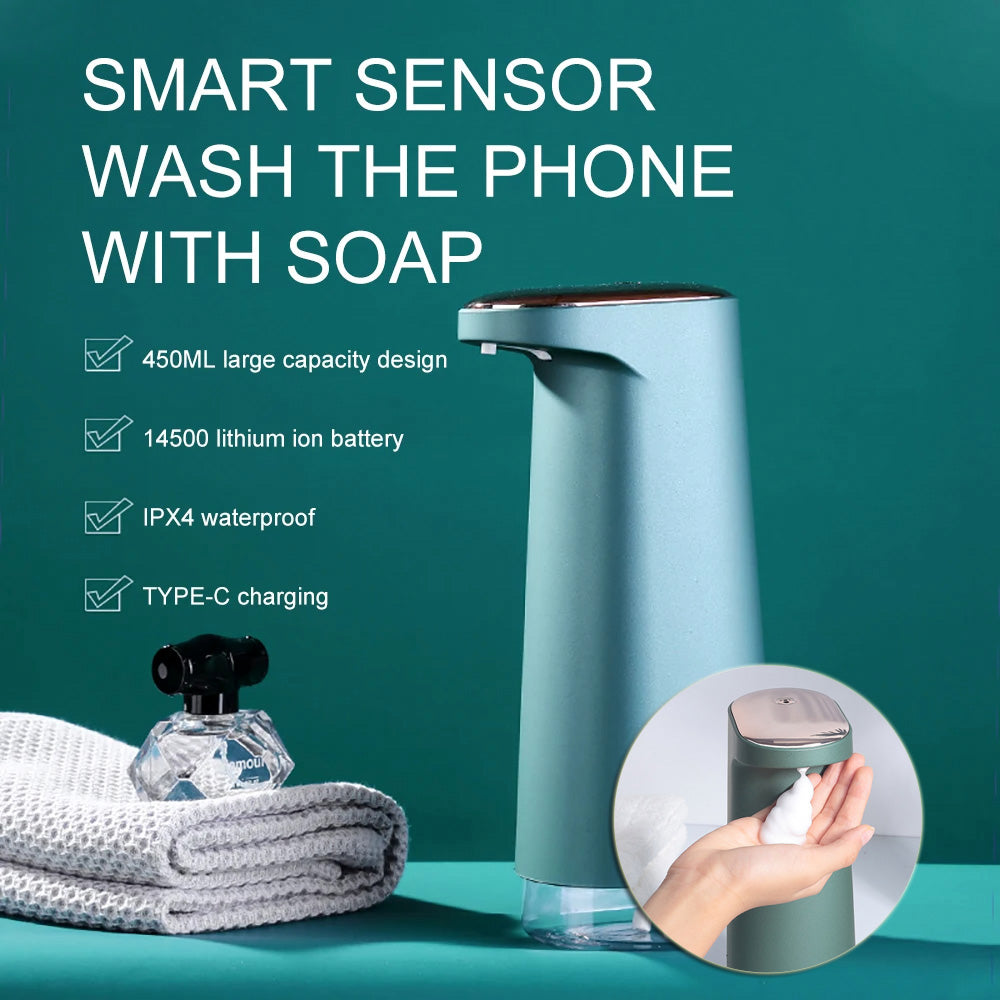 Automatic Foam Soap Dispenser - Touchless Sensor Hand Sanitizer for Kitchen & Bathroom
