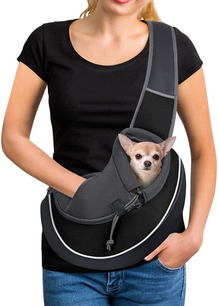 Portable Pet Carrier Bag - Breathable Crossbody for Dogs & Cats