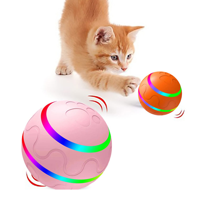 Smart Interactive Cat Ball Toy - USB Rechargeable Self-Rotating