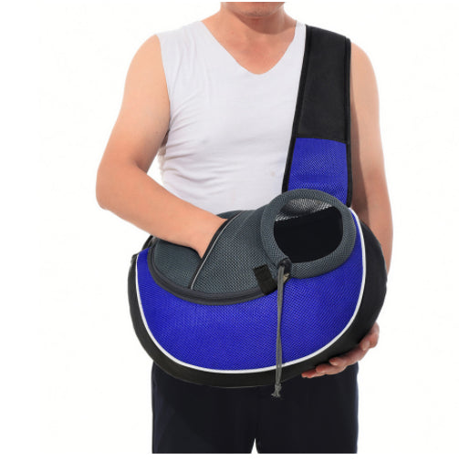 Portable Pet Carrier Bag - Breathable Crossbody for Dogs & Cats