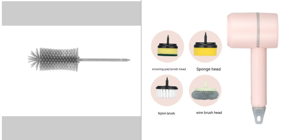 Electric Cleaning Brush - USB Rechargeable Automatic Kitchen & Bathroom Scrubber
