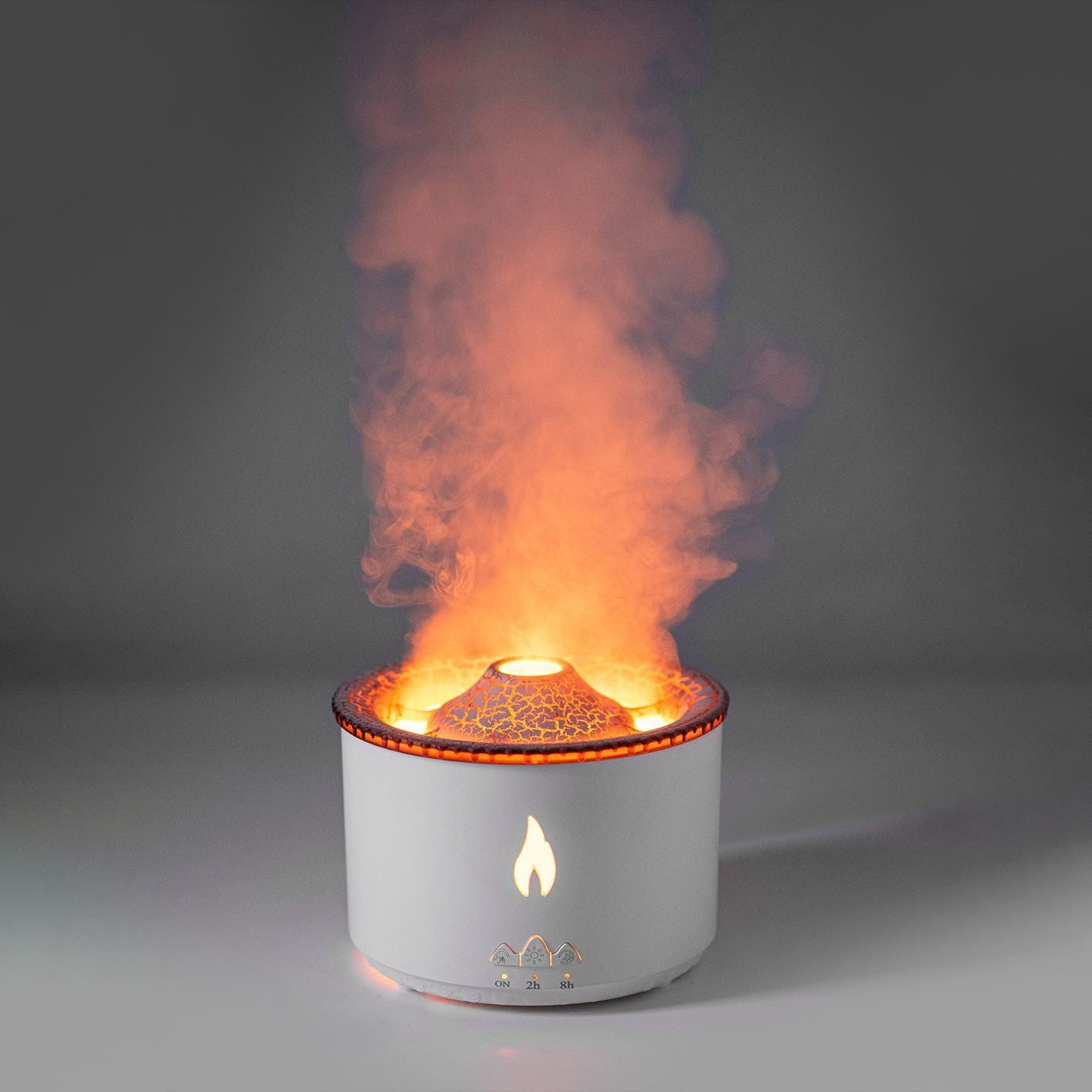 Ultrasonic Essential Oil Humidifier - Volcano Flame Aromatherapy Diffuser