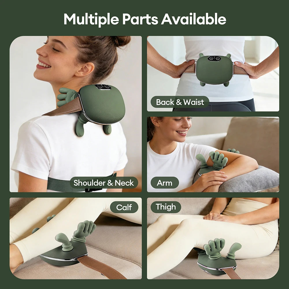 💆 Bionic Finger 5D Shiatsu Neck Massager - Ultra-Quiet Brushless Motor