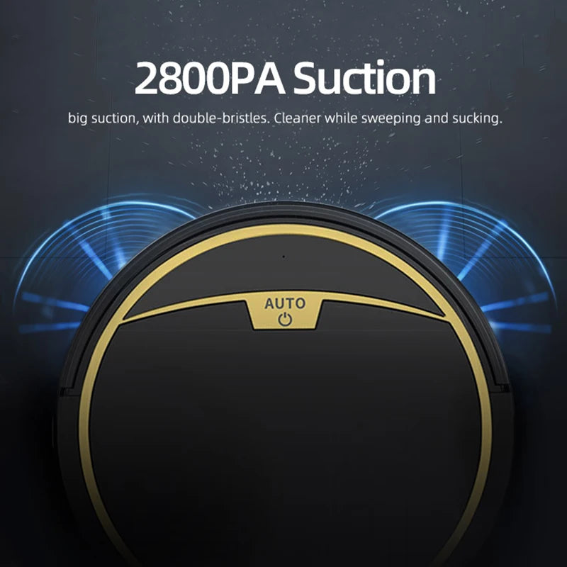 Smart Robot Vacuum & Mop 3-in-1 - App Control with 2800Pa Suction Power