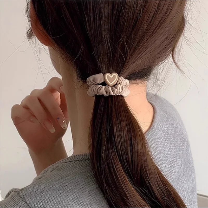 💇 10PCS Leather Headband Hair Ties - High Ponytail Elastic Rubber Bands