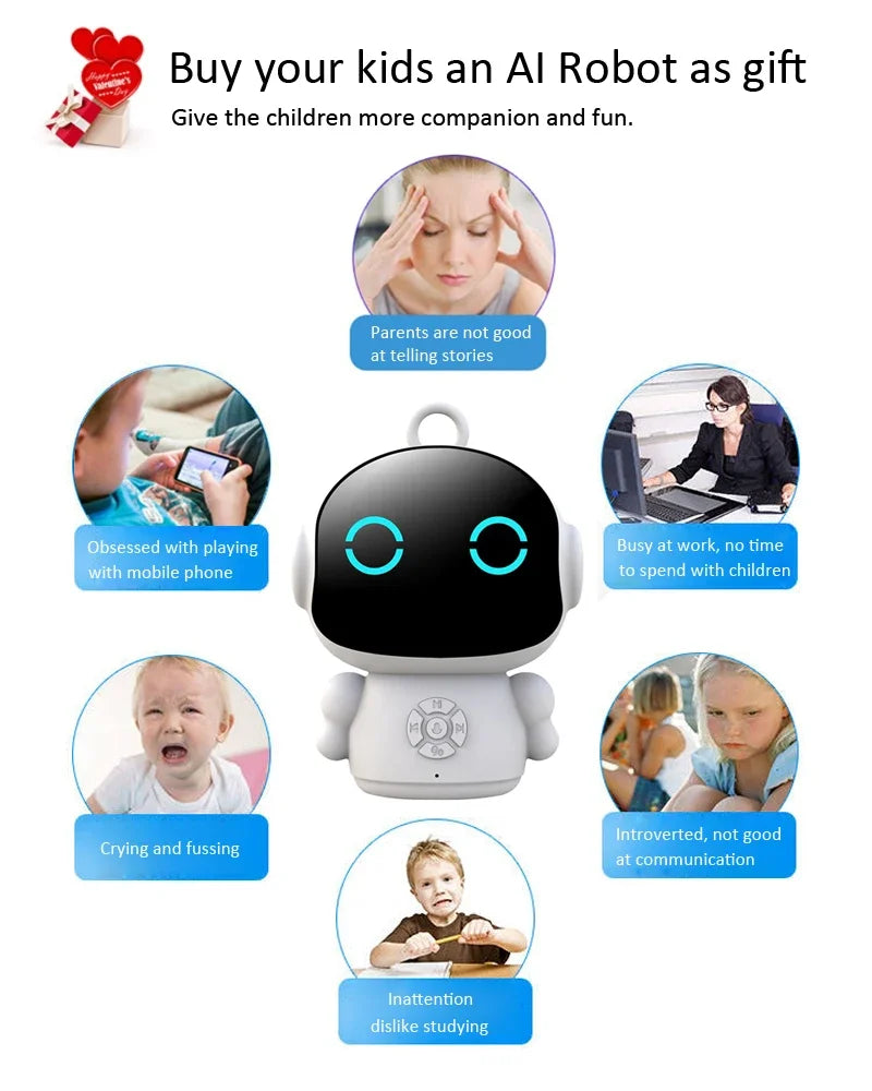 ChatGPT AI Smart Robot for Kids - 61 Languages Educational Companion