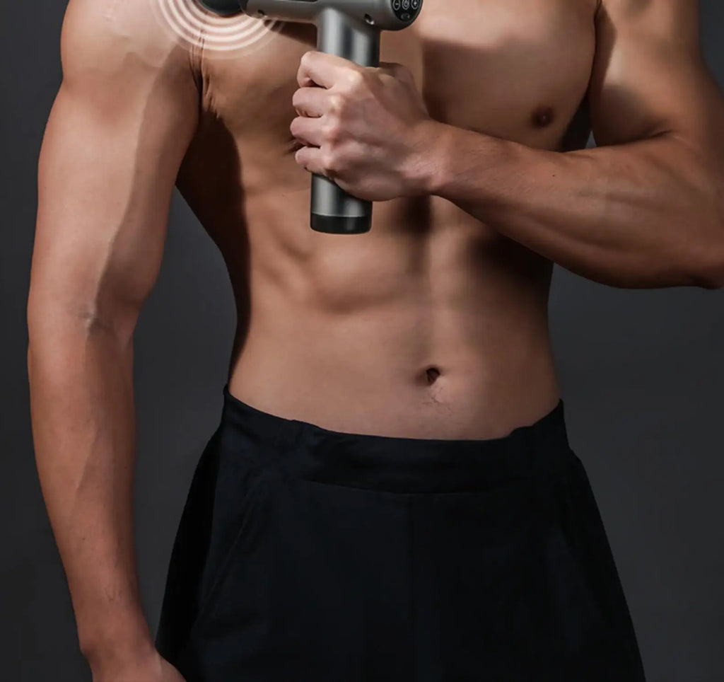 💪 Lenovo Massage Gun - Deep Muscle Relief with LED Touch Screen & 8 Heads