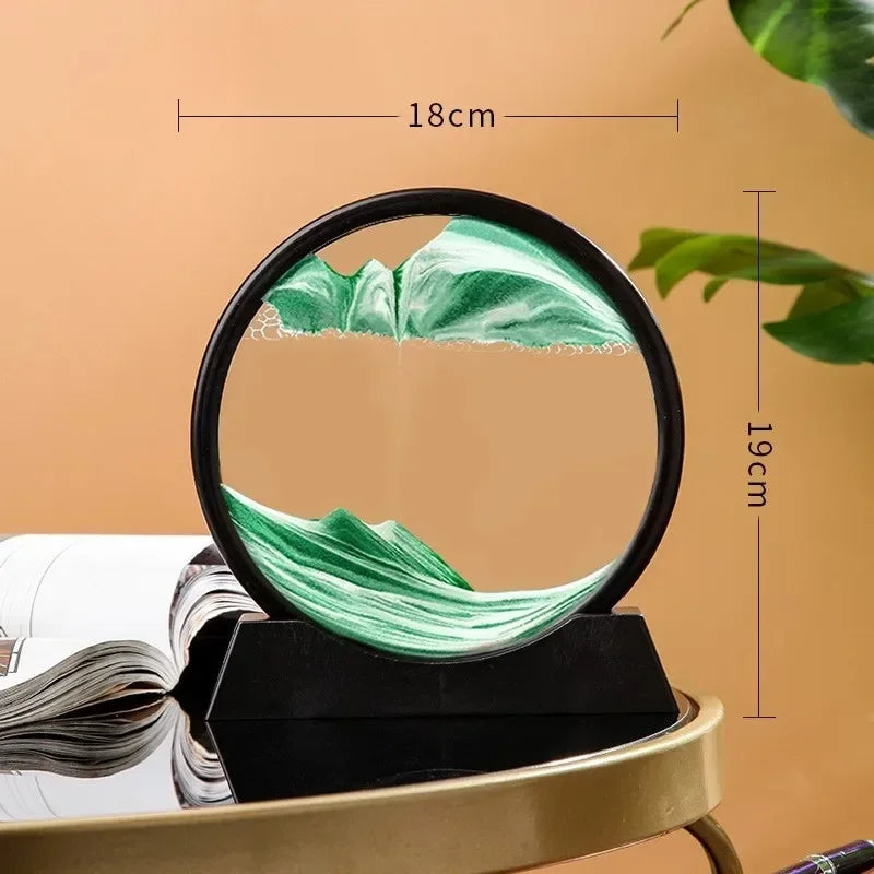 🎨 3D Moving Sand Art - Creative Desktop Stress Relief Home Decor