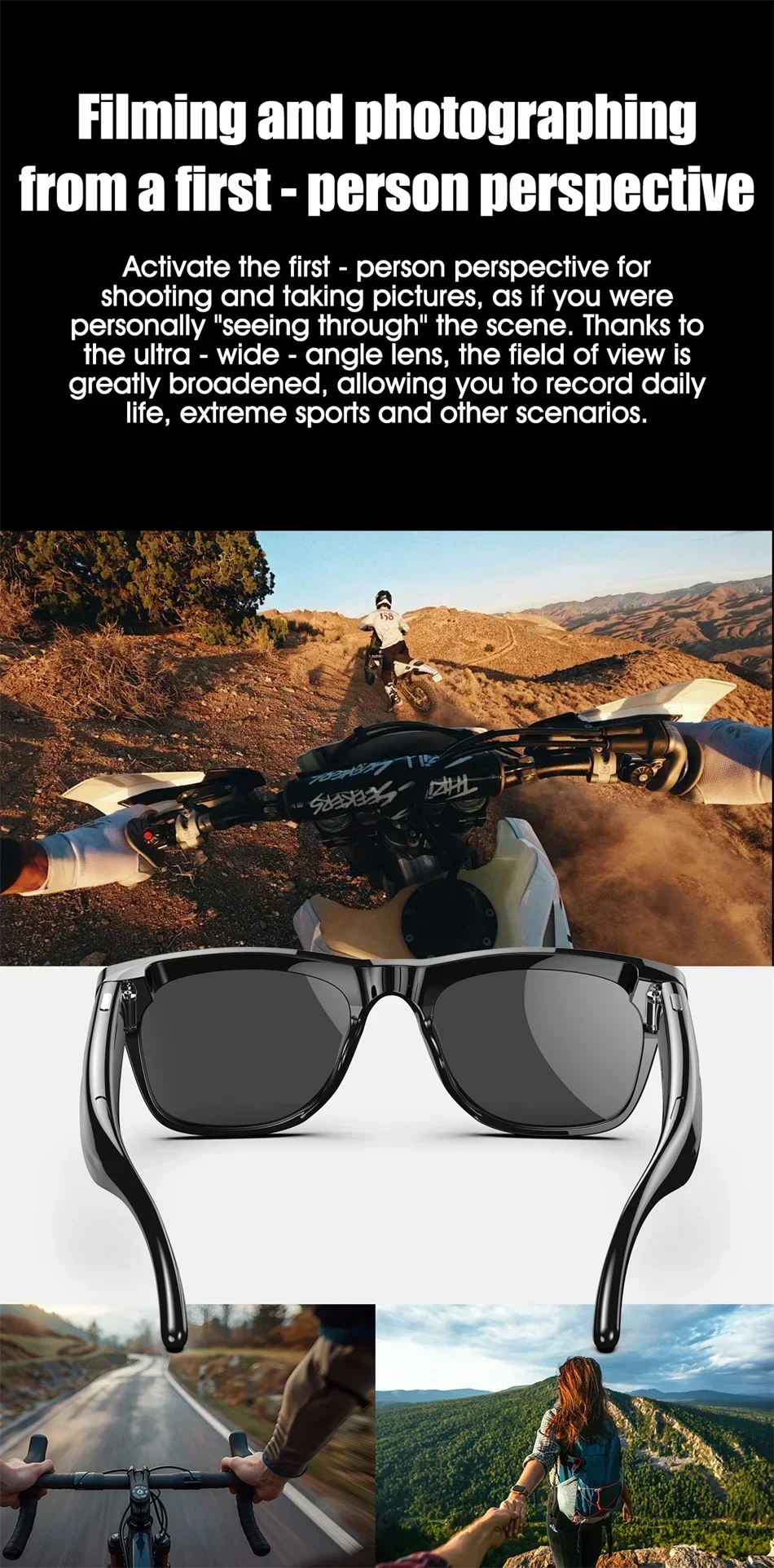 Smart 8K AI Glasses - 1200MP Camera with ChatGPT & Bluetooth