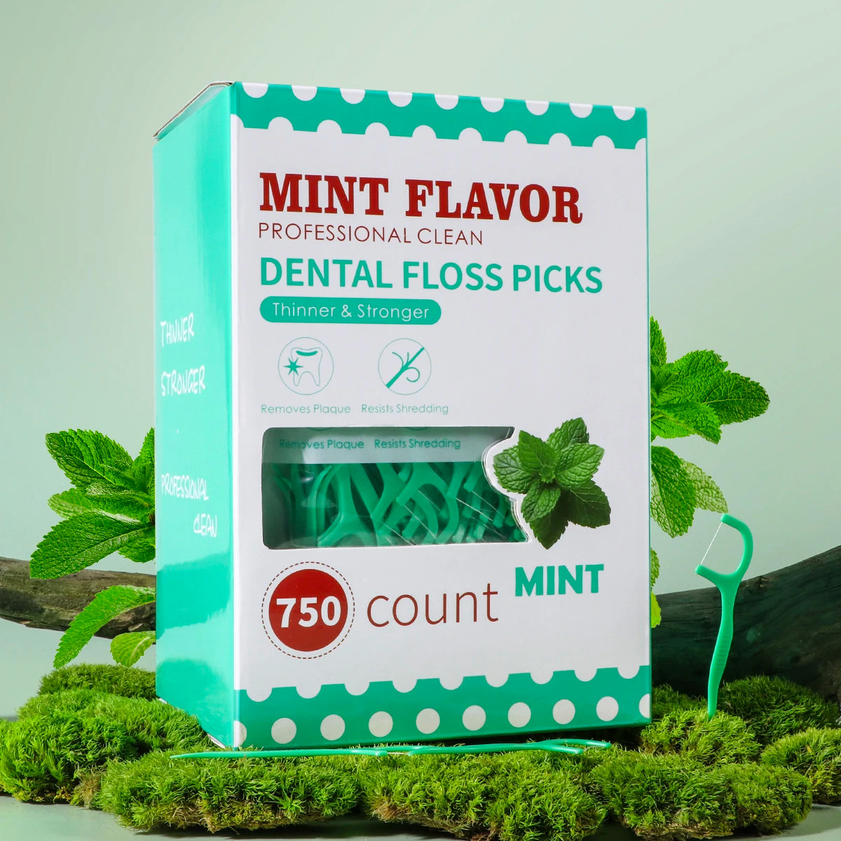 🦷 Mint Dental Floss Sticks - Portable Disposable Deep Cleaning Oral Care