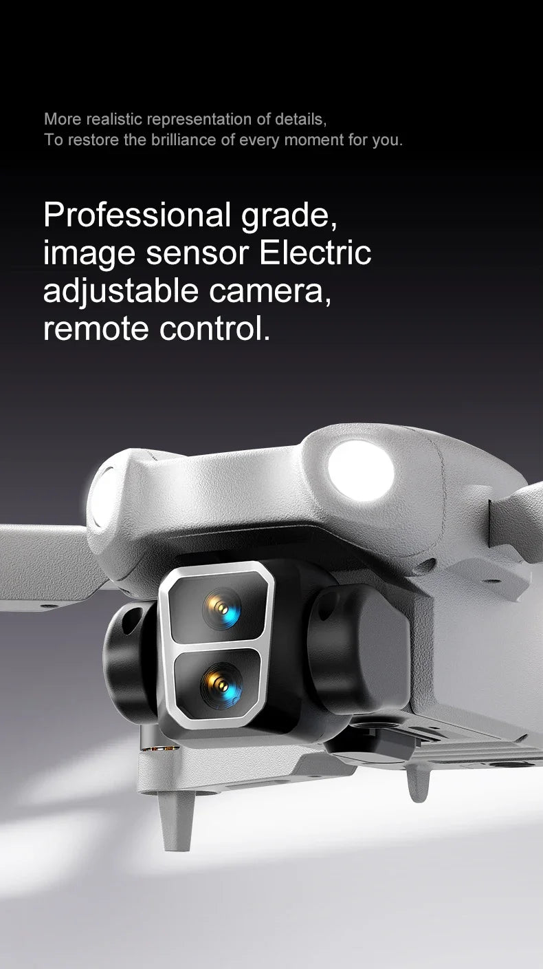 8K Pro VR Drone - Dual HD Camera with Obstacle Avoidance & Brushless Motor