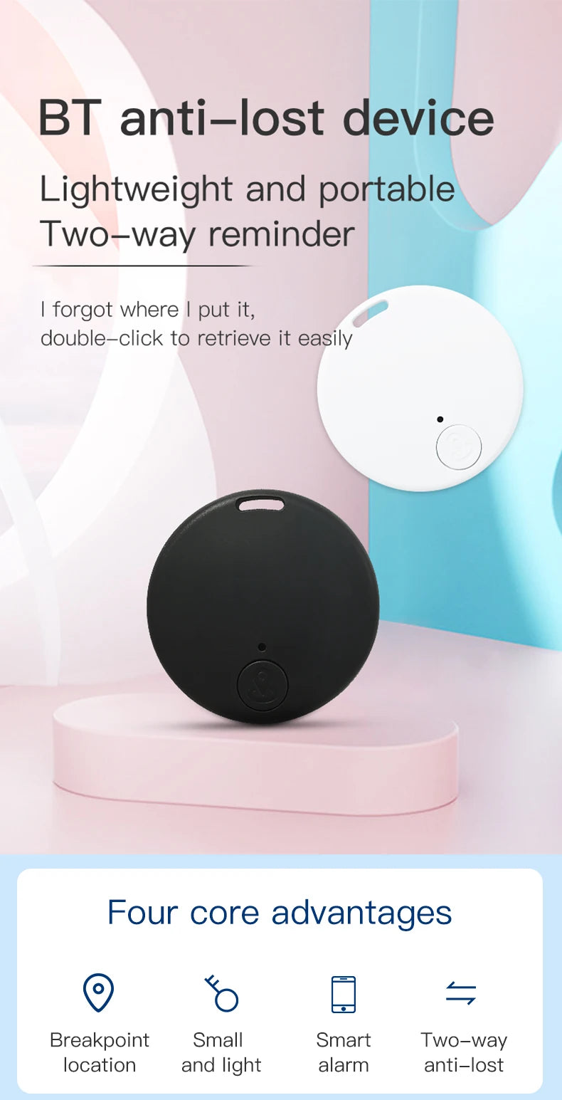 📍 Mini GPS Tracker - Bluetooth Smart Tag for Keys, Pets, Kids & Wallet