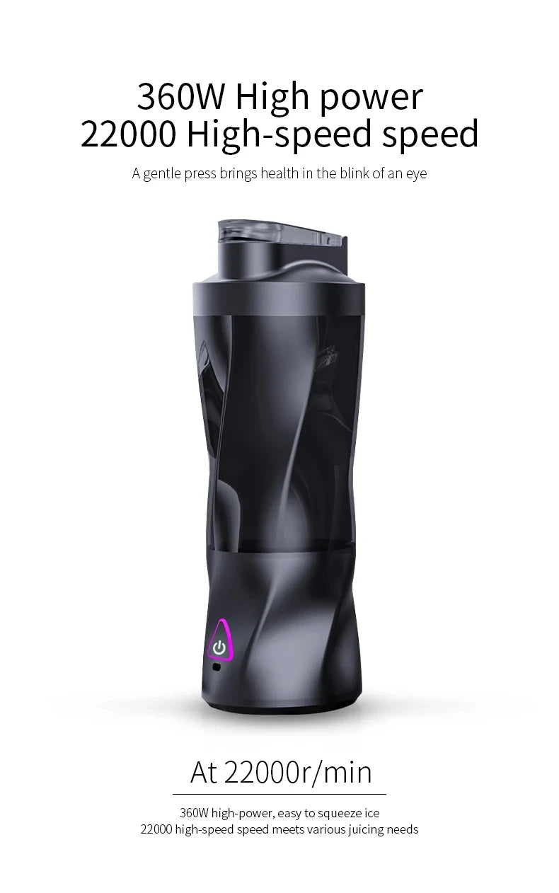 💪 TitanBlend 700 - High-Capacity USB Power Blender for Elite Workouts