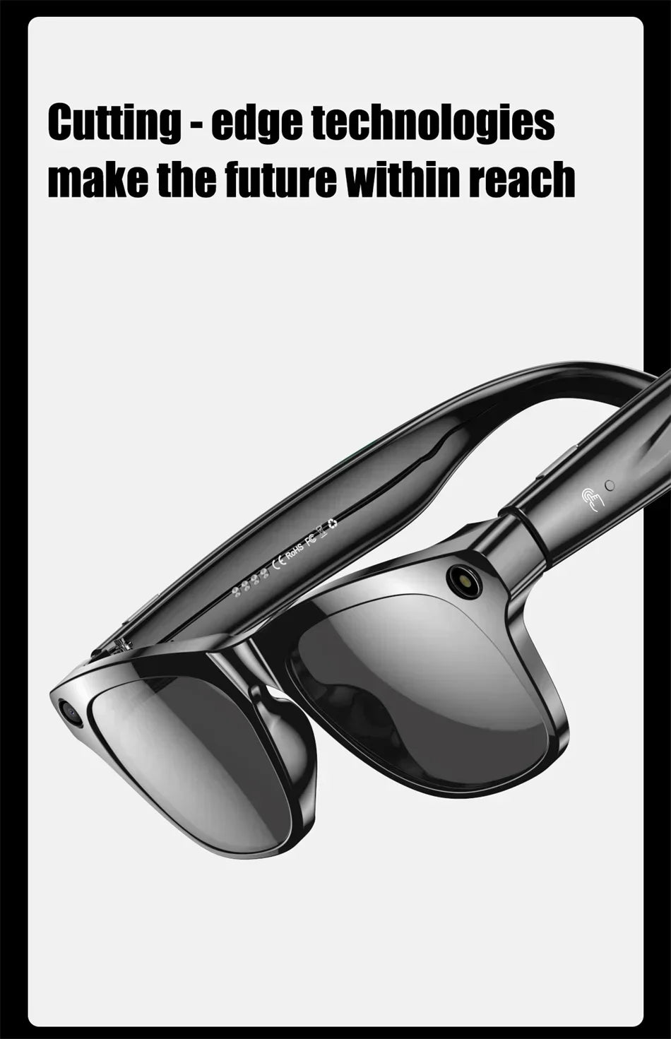 Smart 8K AI Glasses - 1200MP Camera with ChatGPT & Bluetooth