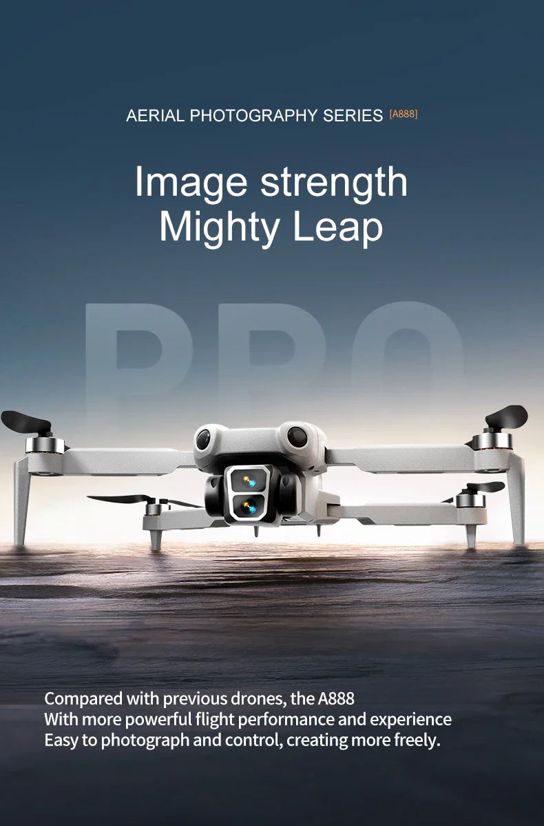 8K Pro VR Drone - Dual HD Camera with Obstacle Avoidance & Brushless Motor