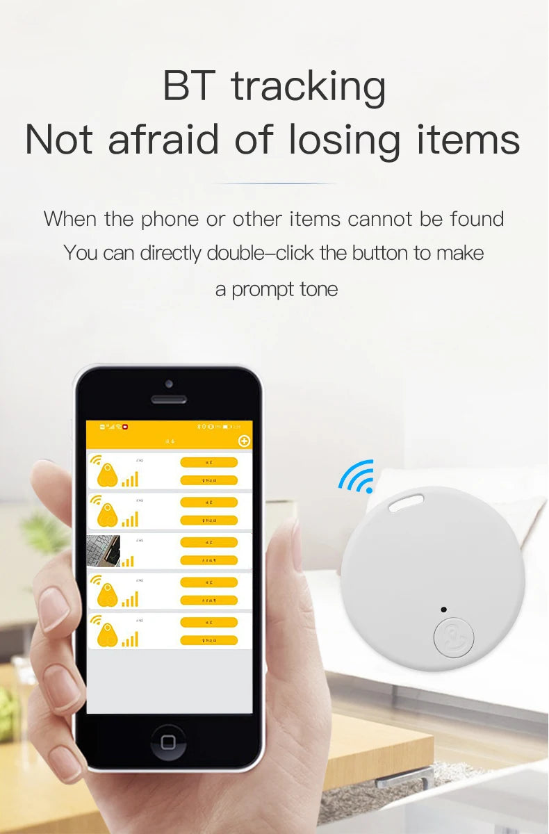 📍 Mini GPS Tracker - Bluetooth Smart Tag for Keys, Pets, Kids & Wallet