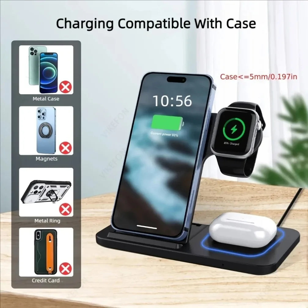 One Plug. Three Devices. Zero Mess. The ultra-portable 30W charger that folds flat for your bag and stands tall for your nightstand.