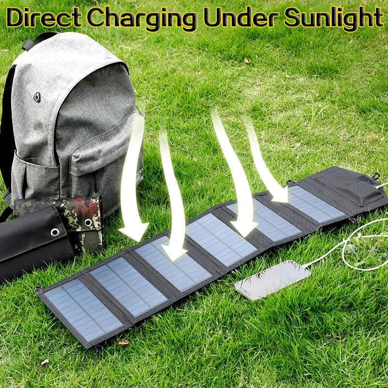 ☀️ 800W Foldable Solar Panel - Portable 6-Fold Charger USB 5V DC Power