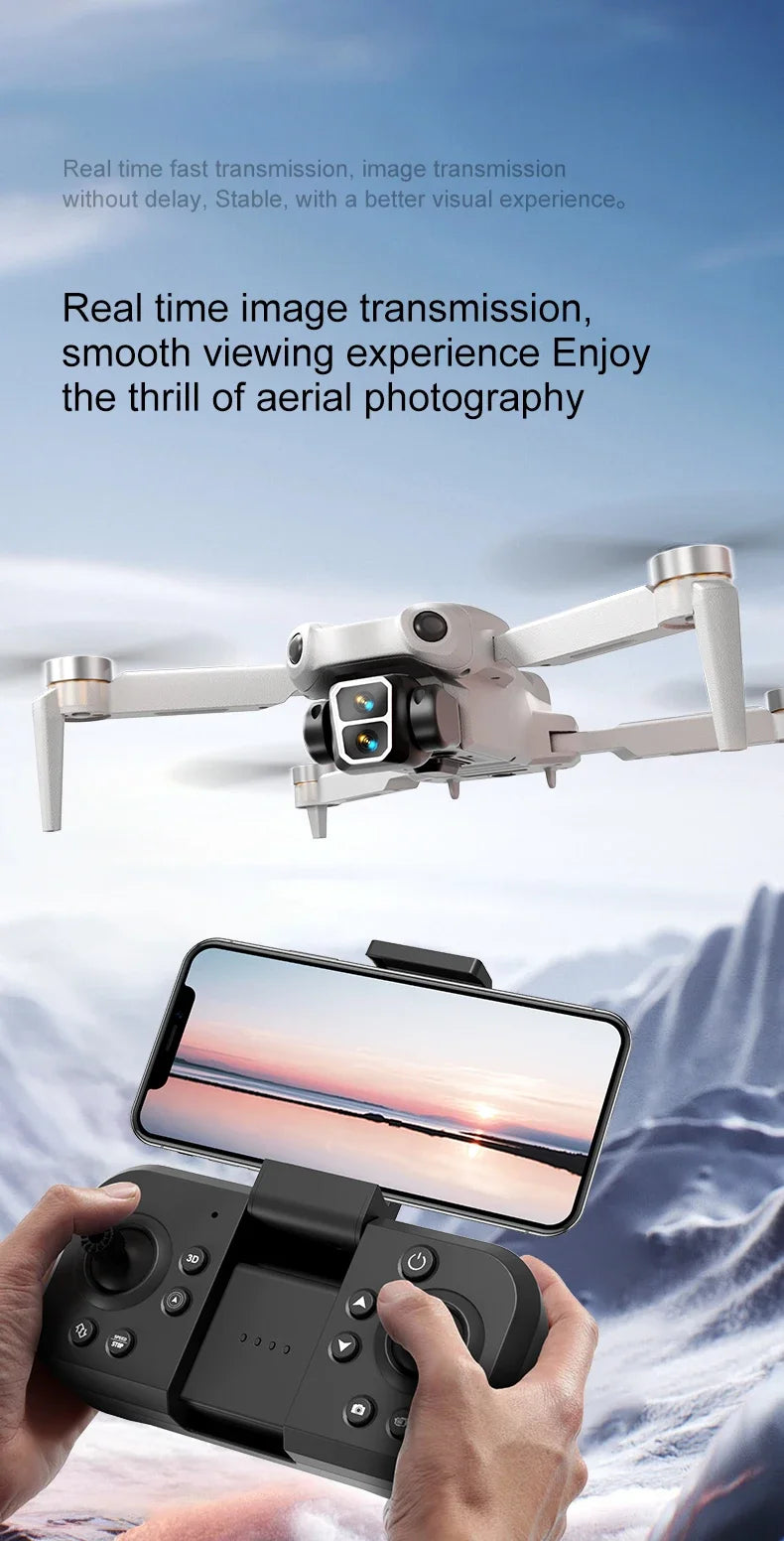 8K Pro VR Drone - Dual HD Camera with Obstacle Avoidance & Brushless Motor