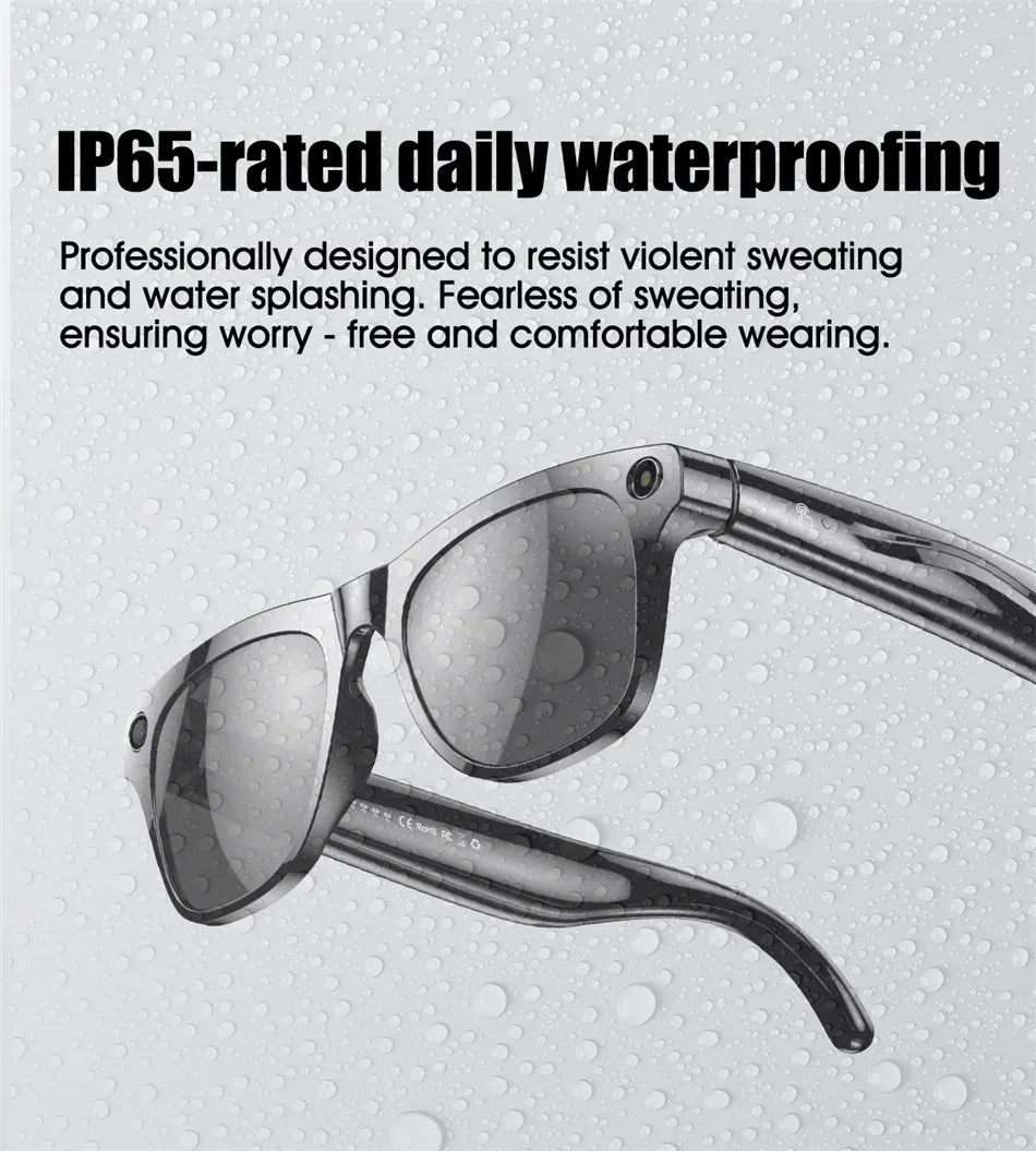 Smart 8K AI Glasses - 1200MP Camera with ChatGPT & Bluetooth