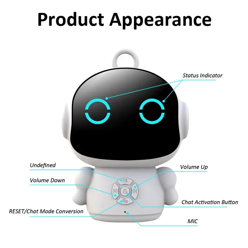 ChatGPT AI Smart Robot for Kids - 61 Languages Educational Companion