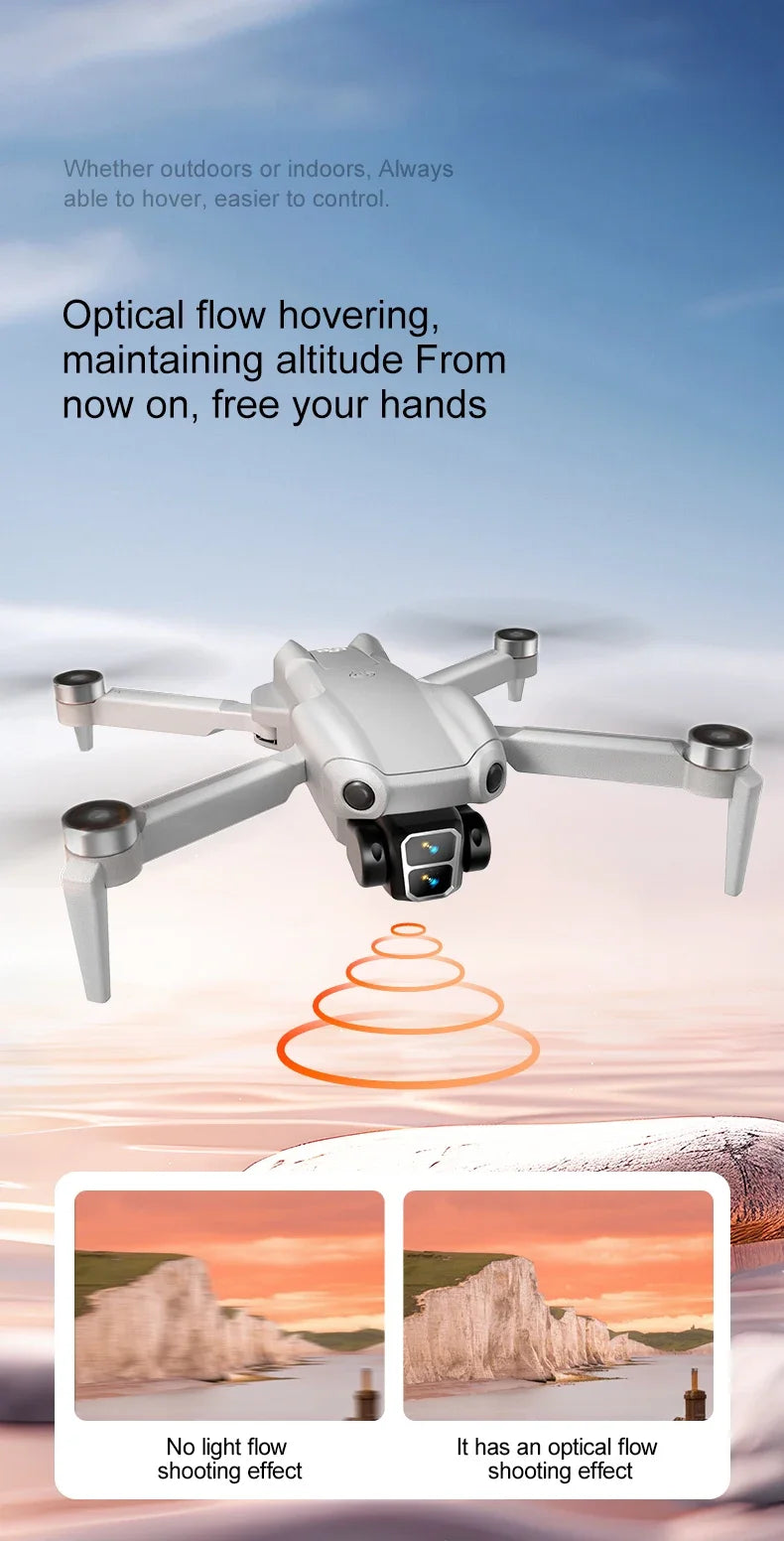 8K Pro VR Drone - Dual HD Camera with Obstacle Avoidance & Brushless Motor