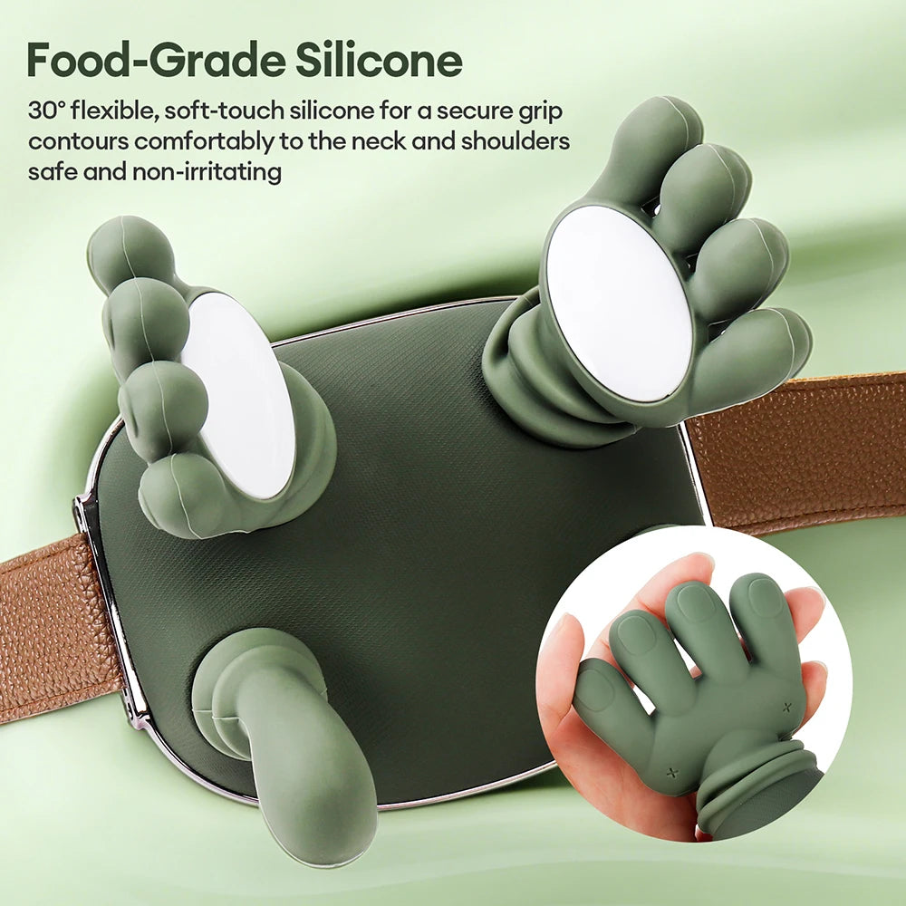 💆 Bionic Finger 5D Shiatsu Neck Massager - Ultra-Quiet Brushless Motor