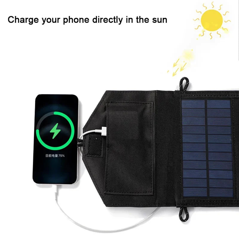☀️ 800W Foldable Solar Panel - Portable 6-Fold Charger USB 5V DC Power