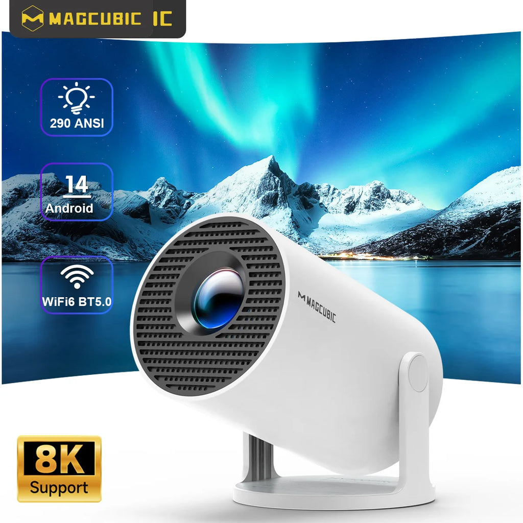 🎬 SkyCinema HY300 Pro - 180° Rotating Smart Projector for Ceiling Movies