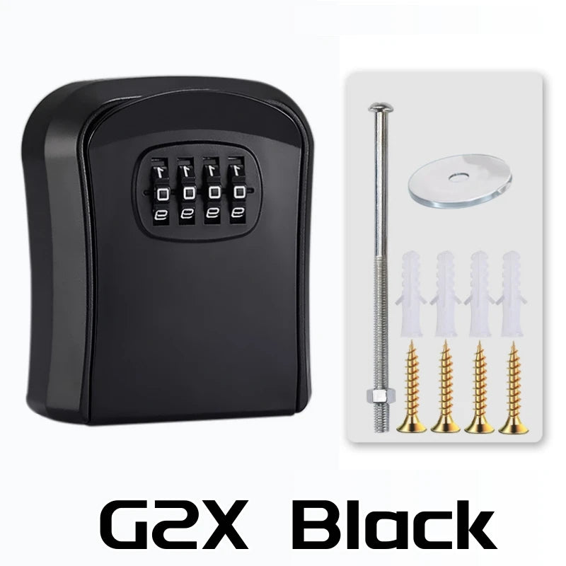 🔐 4-Digit Password Key Lock Box - Wall Mounted Security Storage