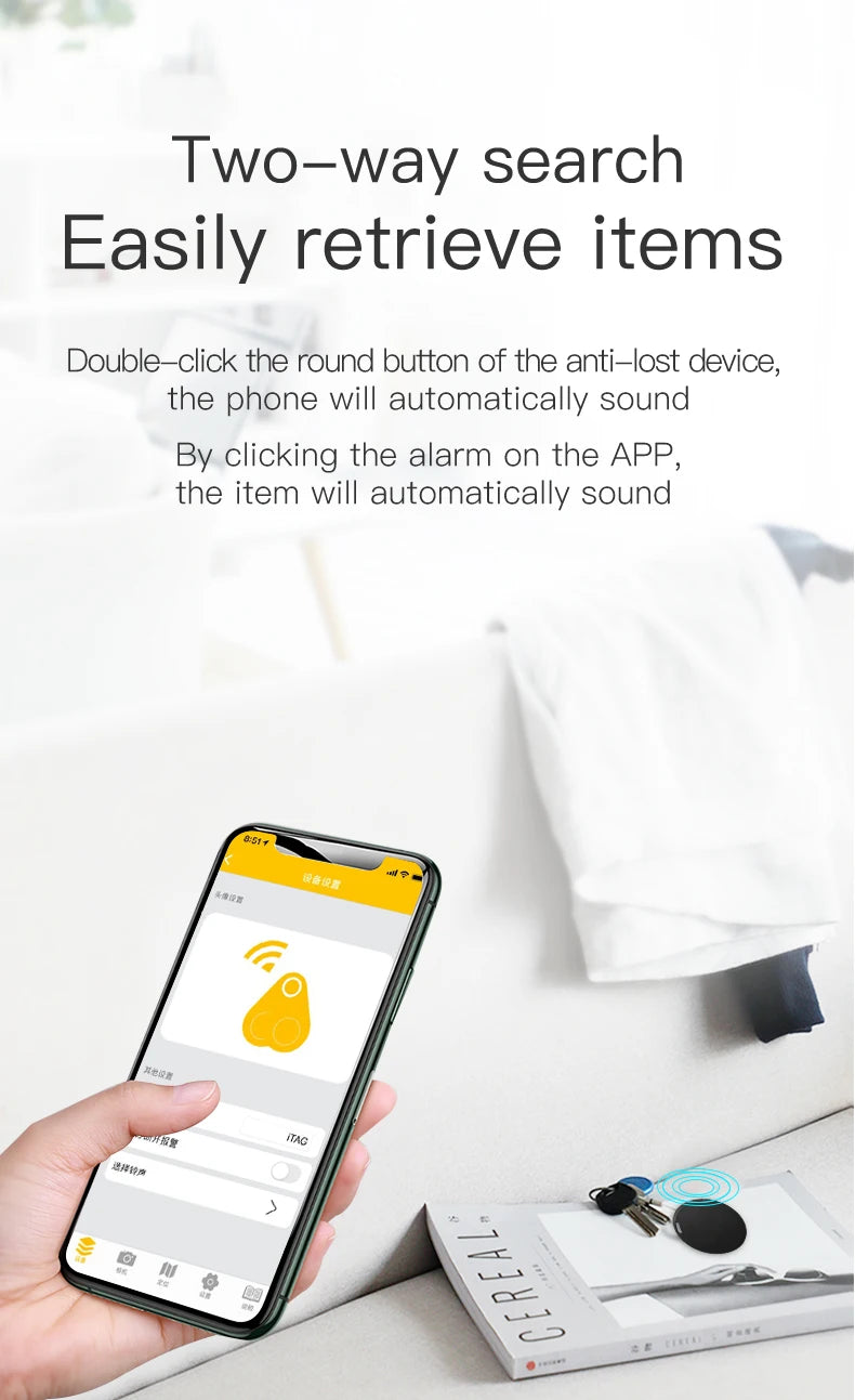 📍 Mini GPS Tracker - Bluetooth Smart Tag for Keys, Pets, Kids & Wallet