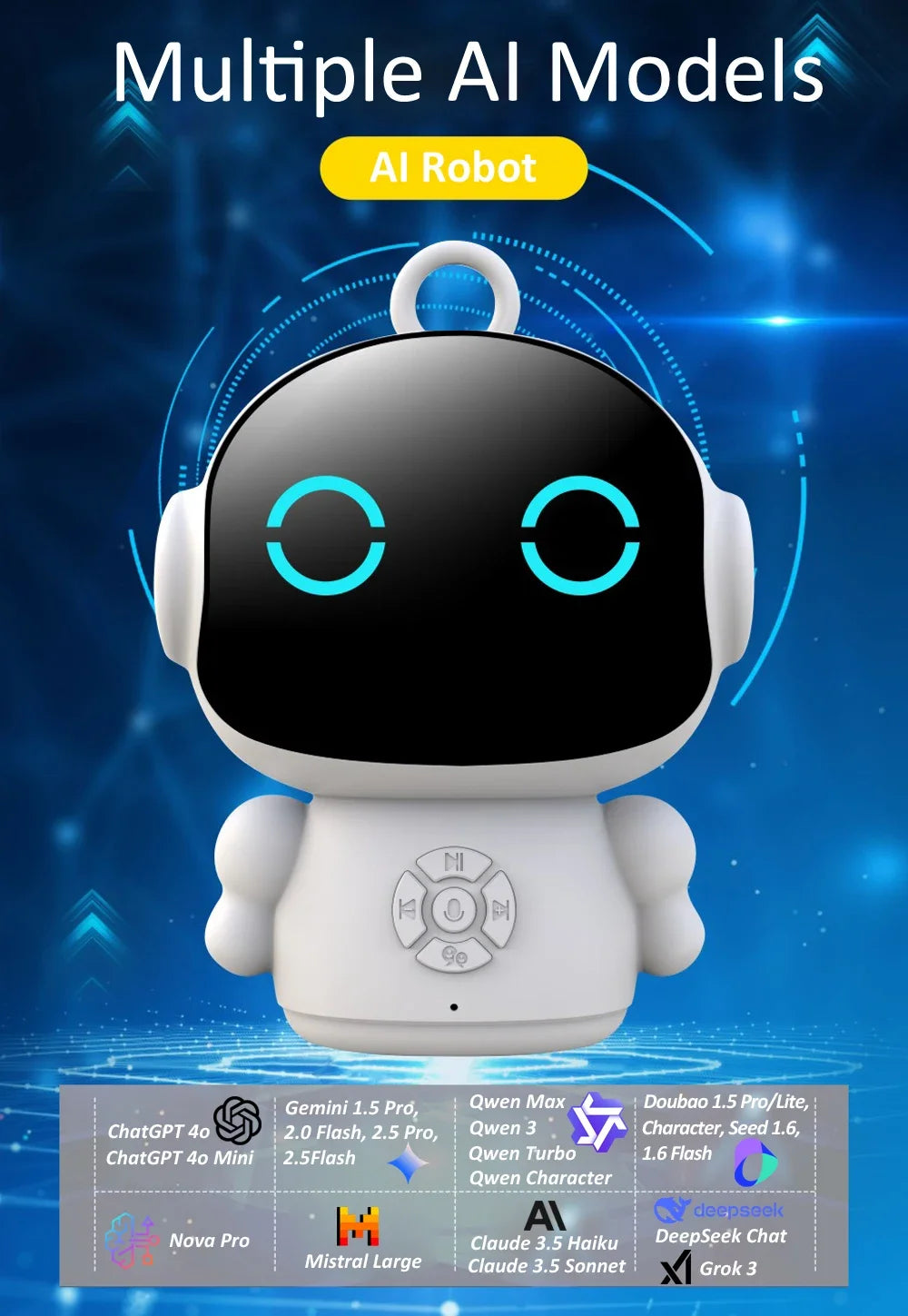 ChatGPT AI Smart Robot for Kids - 61 Languages Educational Companion