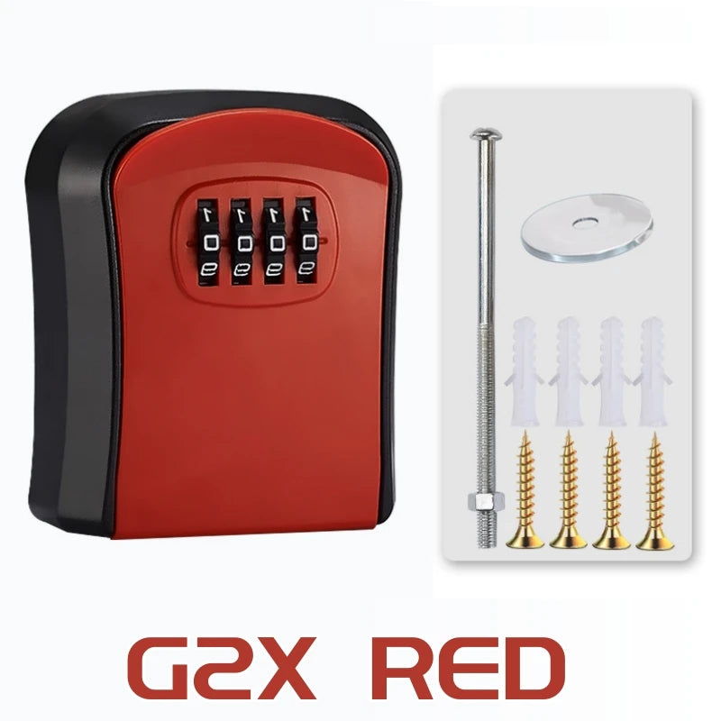 🔐 4-Digit Password Key Lock Box - Wall Mounted Security Storage