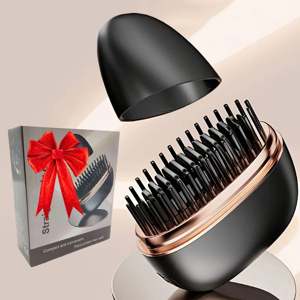 💇 Wireless Hair Straightening Comb - Portable USB Rechargeable Brush