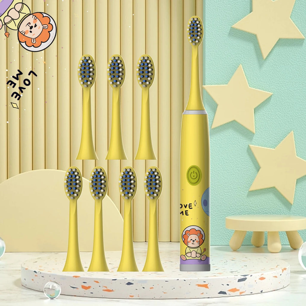 Kids Space Adventure Electric Toothbrush - Fun Cartoon Design for Healthy Smiles
