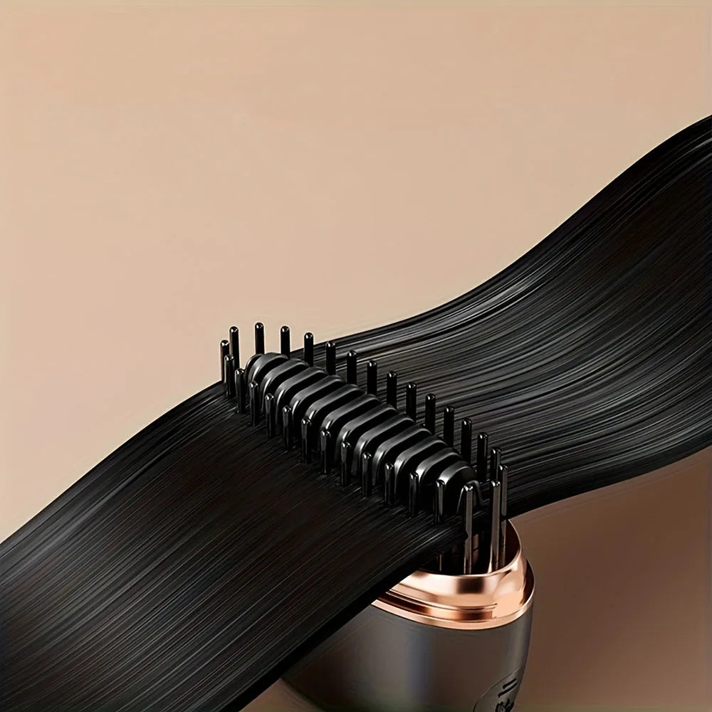 💇 Wireless Hair Straightening Comb - Portable USB Rechargeable Brush