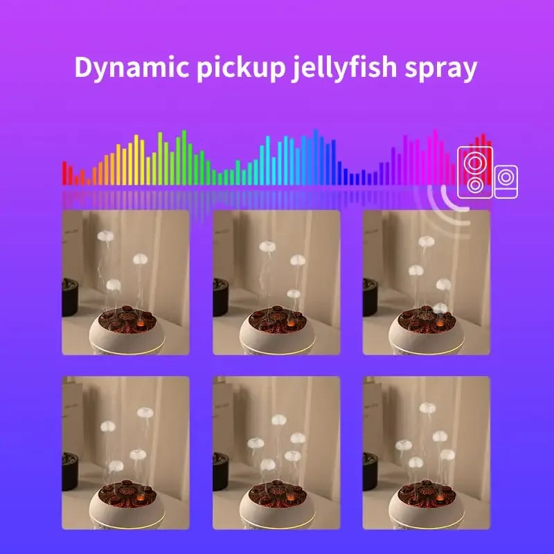 🪼 Jellyfish Air Humidifier 250ml - Essential Oil Diffuser with 7 Color Lights
