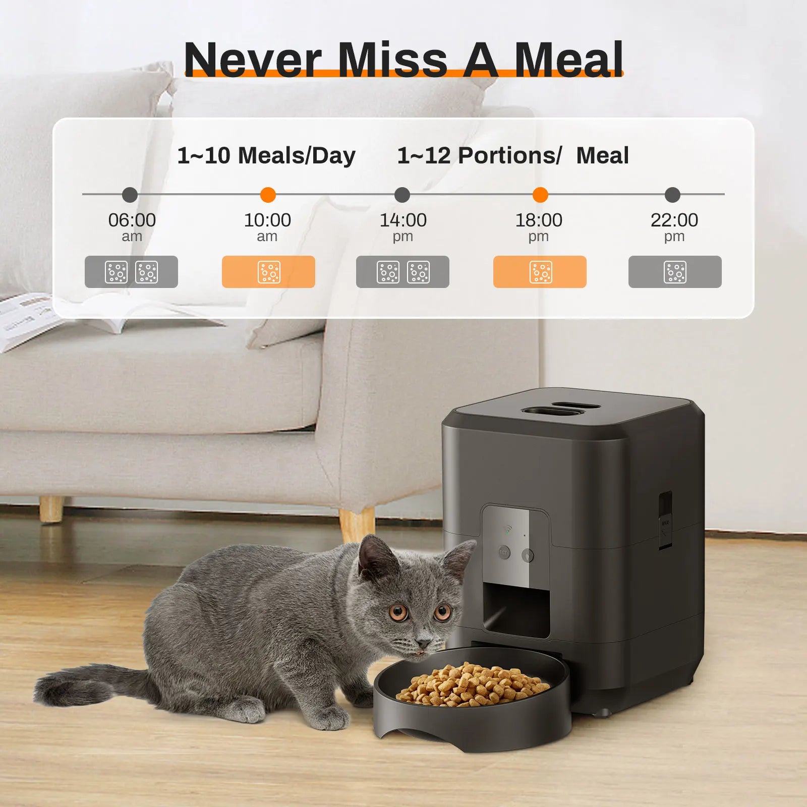 🐾 Smart Automatic Pet Feeder - Portion Control, Never Miss a Meal!