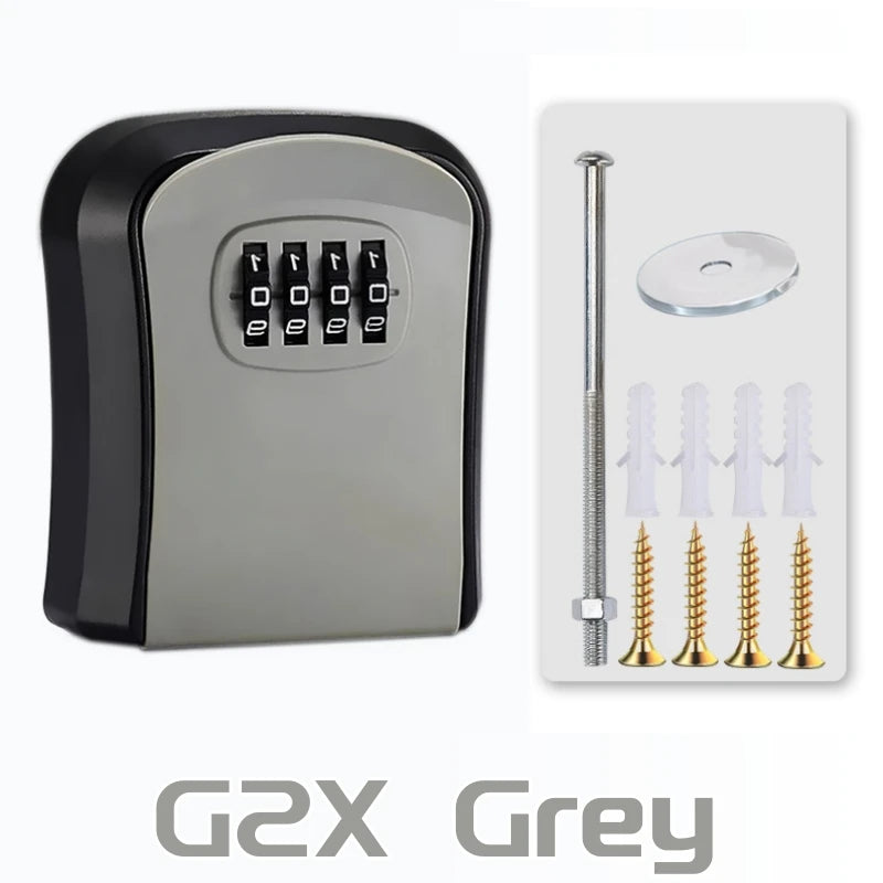 🔐 4-Digit Password Key Lock Box - Wall Mounted Security Storage