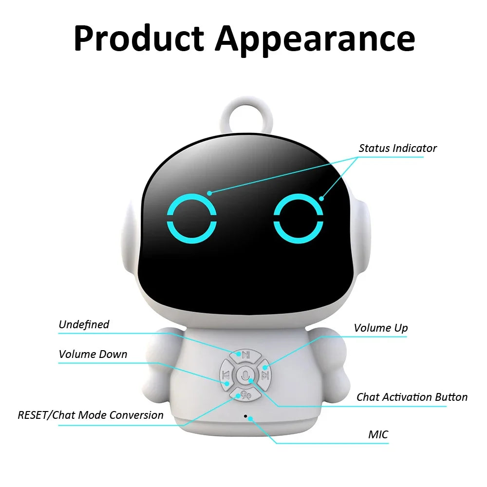 ChatGPT AI Smart Robot for Kids - 61 Languages Educational Companion