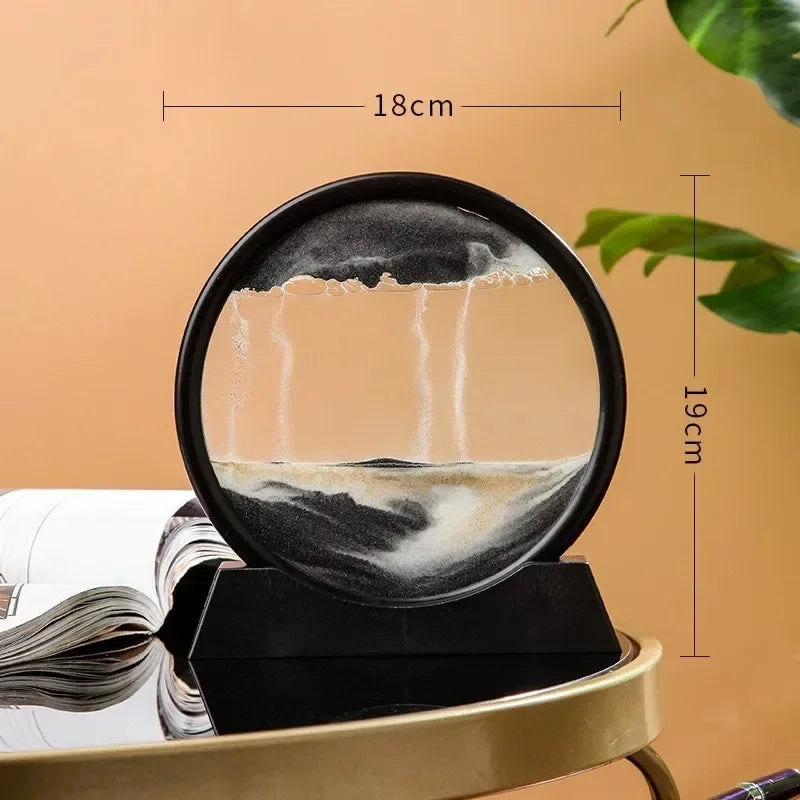 🎨 3D Moving Sand Art - Creative Desktop Stress Relief Home Decor