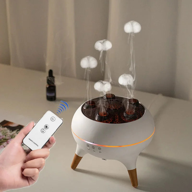 🪼 Jellyfish Air Humidifier 250ml - Essential Oil Diffuser with 7 Color Lights