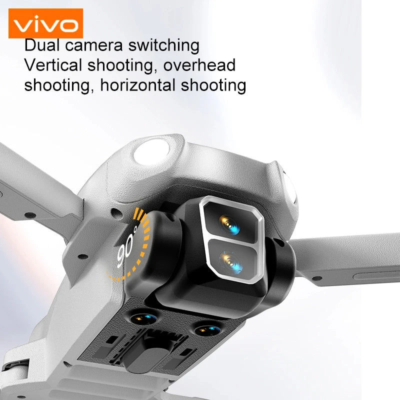 8K Pro VR Drone - Dual HD Camera with Obstacle Avoidance & Brushless Motor